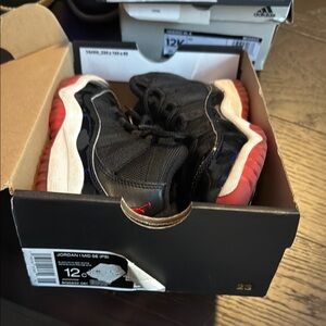 Jordan Kids Black and Red Shoes
